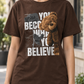 Mocha Believer Graphic T-Shirt