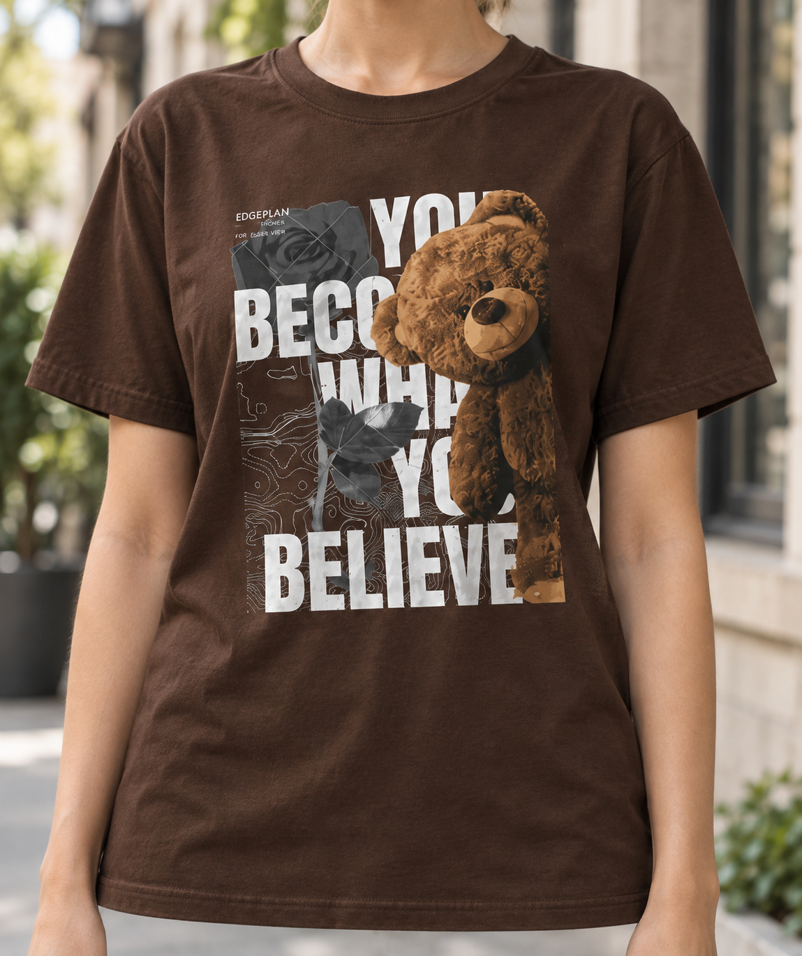 Mocha Believer Graphic T-Shirt