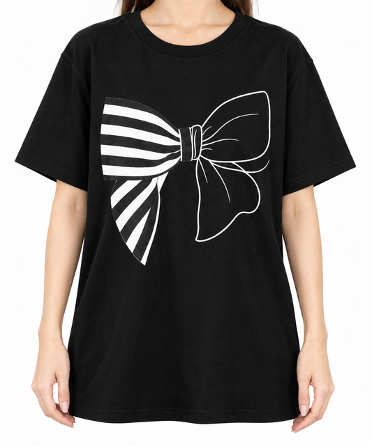 Monochrome Bow T-Shirt