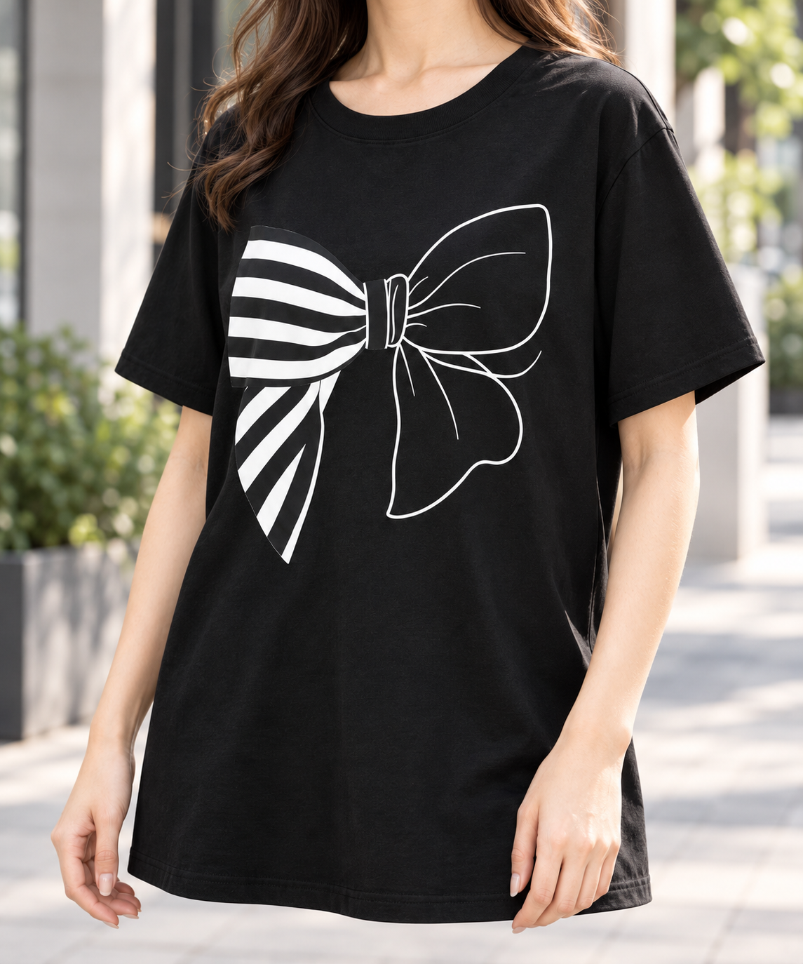 Monochrome Bow T-Shirt